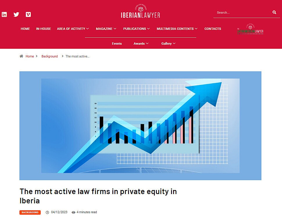 The most active law firms in private equity in Iberia